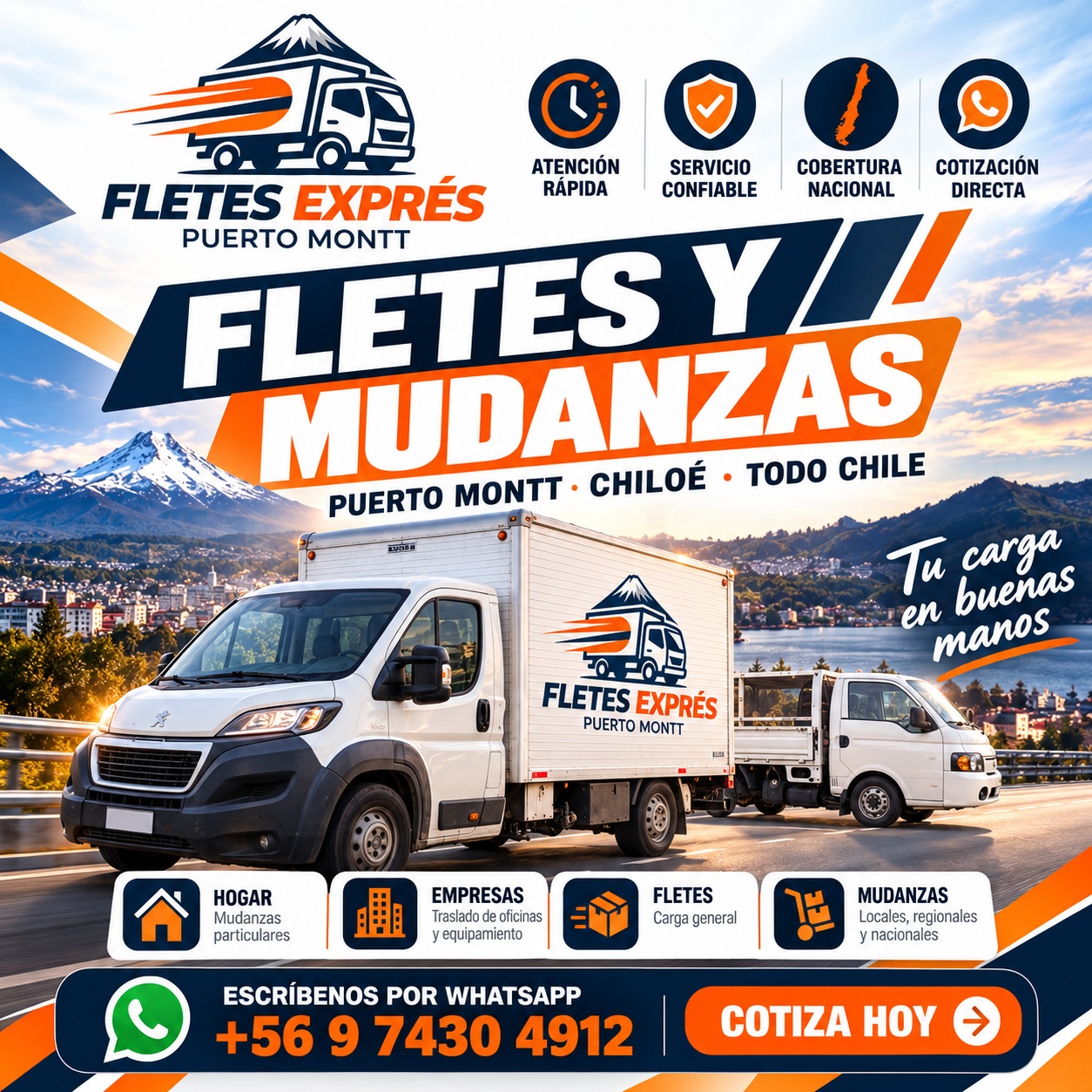 Camión de Fletes Exprés en ruta